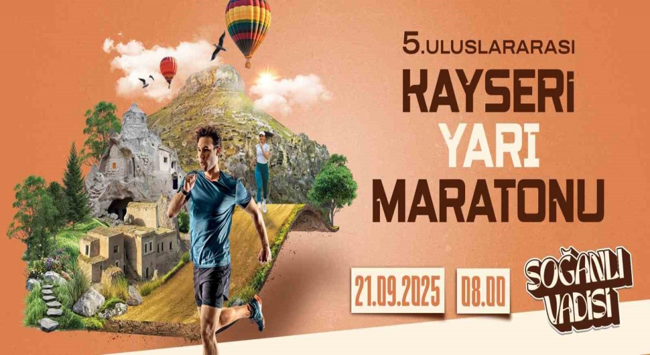 5. Uluslararası Kayseri Yarı Maratonu için heyecan dolu geri sayım başladı