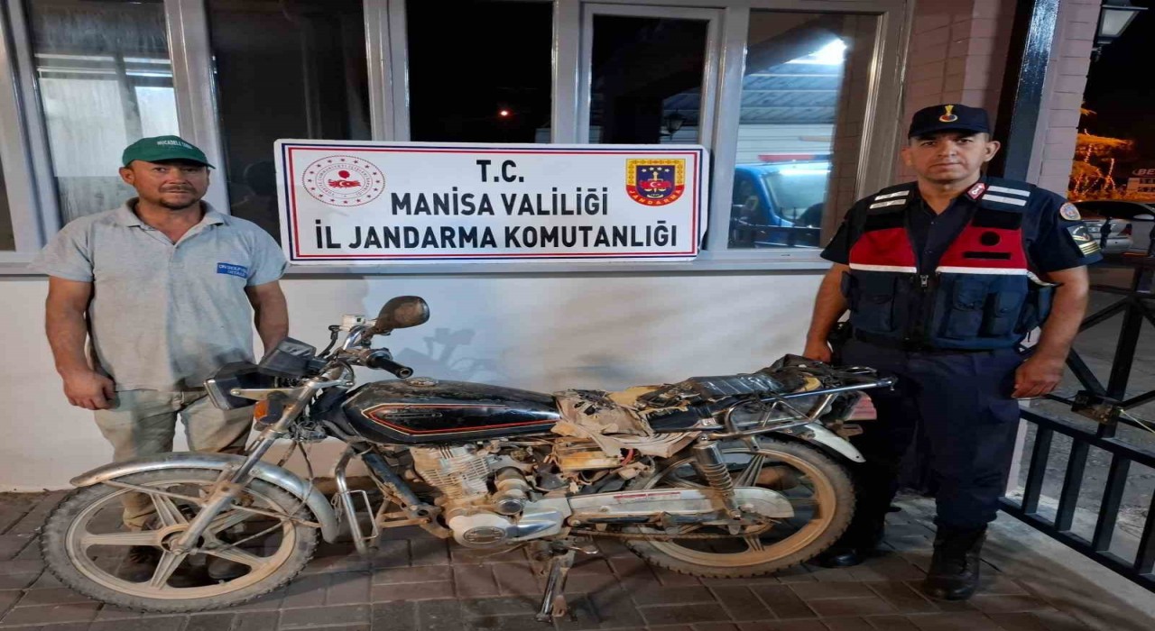 5 yıldır aranan çalıntı motosiklet Salihlide bulundu