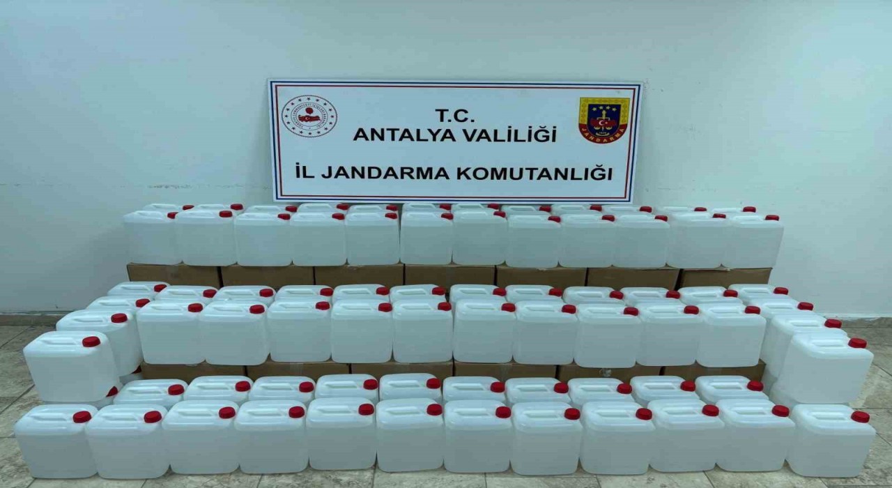 500 litre kaçak alkol ele geçirildi