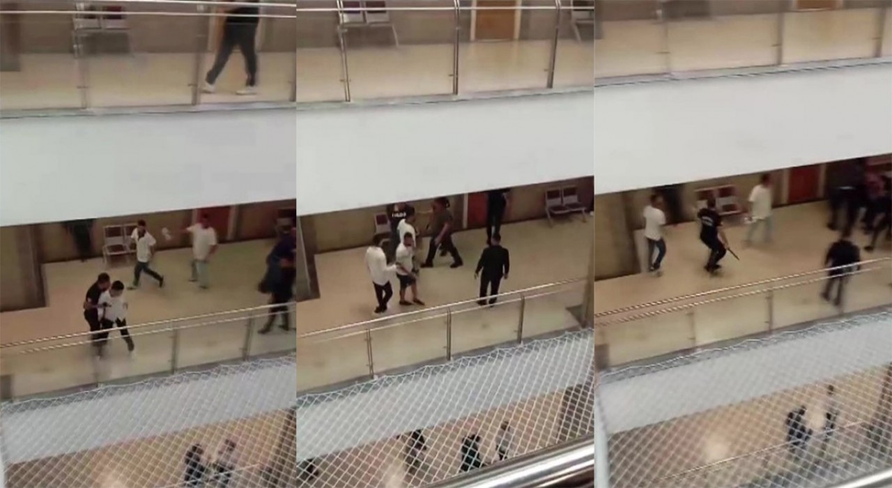 Adana Adliyesinde iki grup arasında kavga