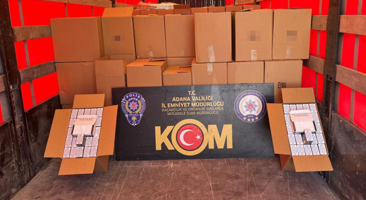 Adana’da 14 Milyon 340 Bin Makaron Ele Geçirildi