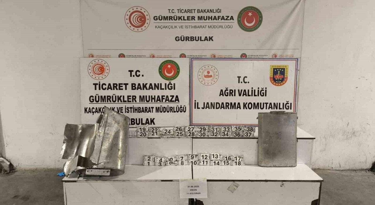 Ağrıda tırın yakıt deposunda 11 kilo eroin ele geçirildi
