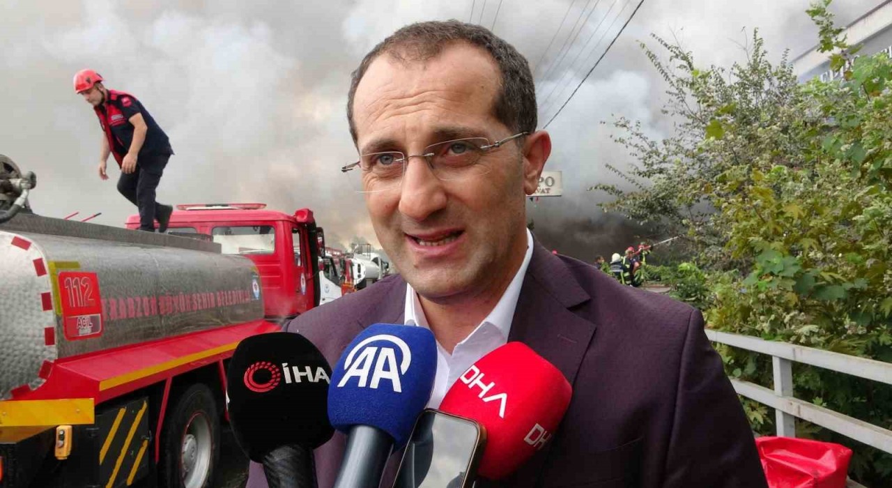 Akçaabat Belediye Başkanı Ekim: Gece 2den beri burada müdahale devam ediyor