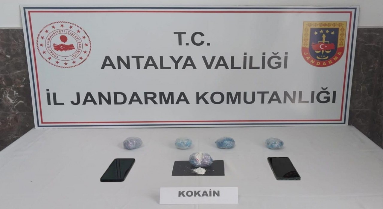 Alanyada yarım kilo kokain ele geçirildi