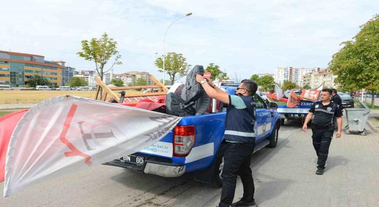 Altınşehir ve 23 Nisanda kaldırım işgallerine karşı kapsamlı denetim