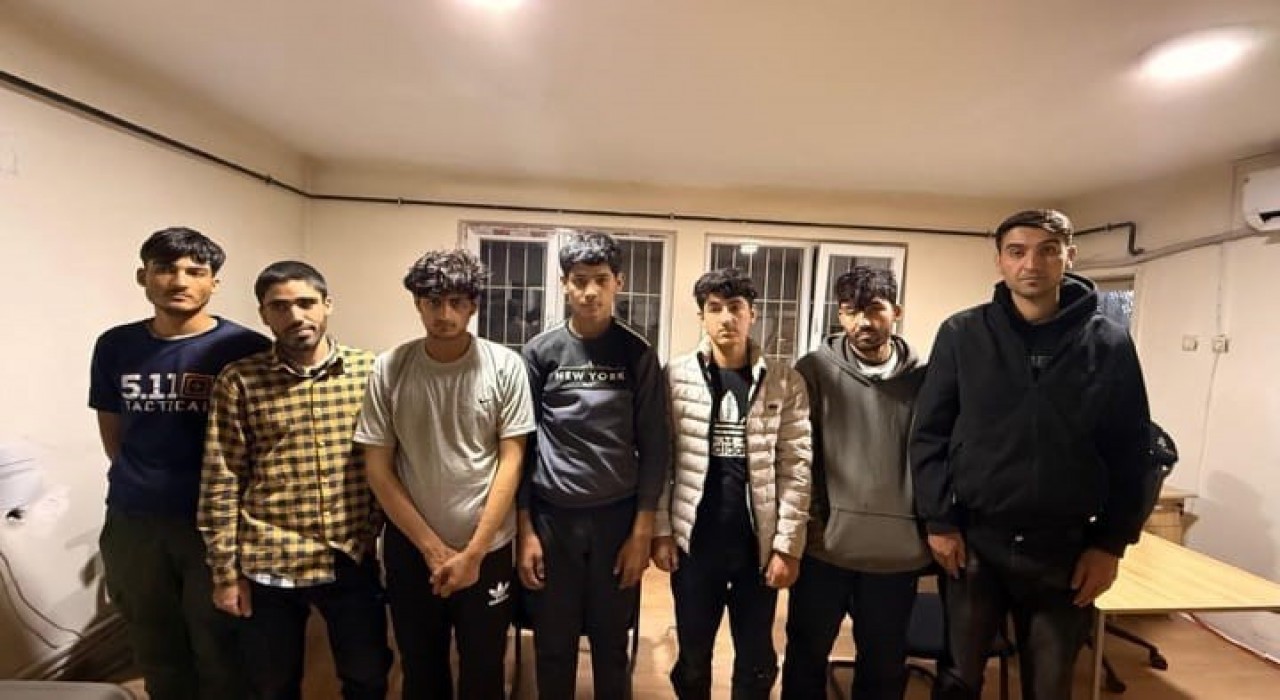 Amasyada ormanlık alanda 8 düzensiz göçmen yakalandı