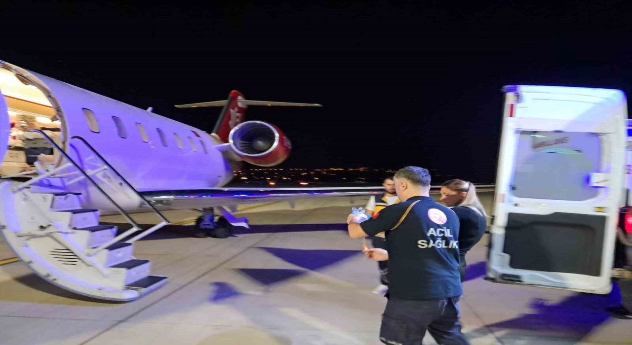 Ambulans uçak 4 buçuk aylık bebek için havalandı