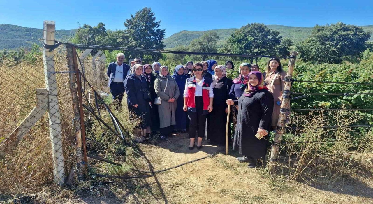 Aslanapada kadın çiftçiler için teknik gezi düzenlendi