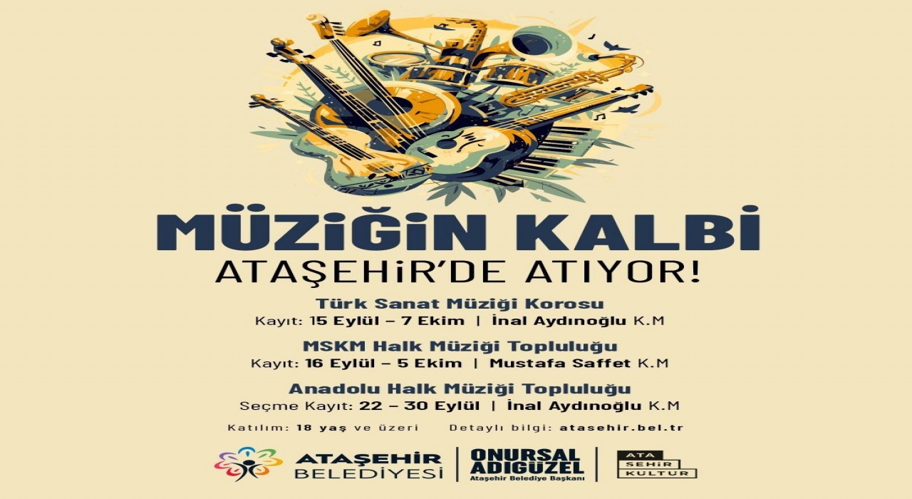 Ataşehirde Kış Sanat Eğitimleri için kayıtlar başlıyor