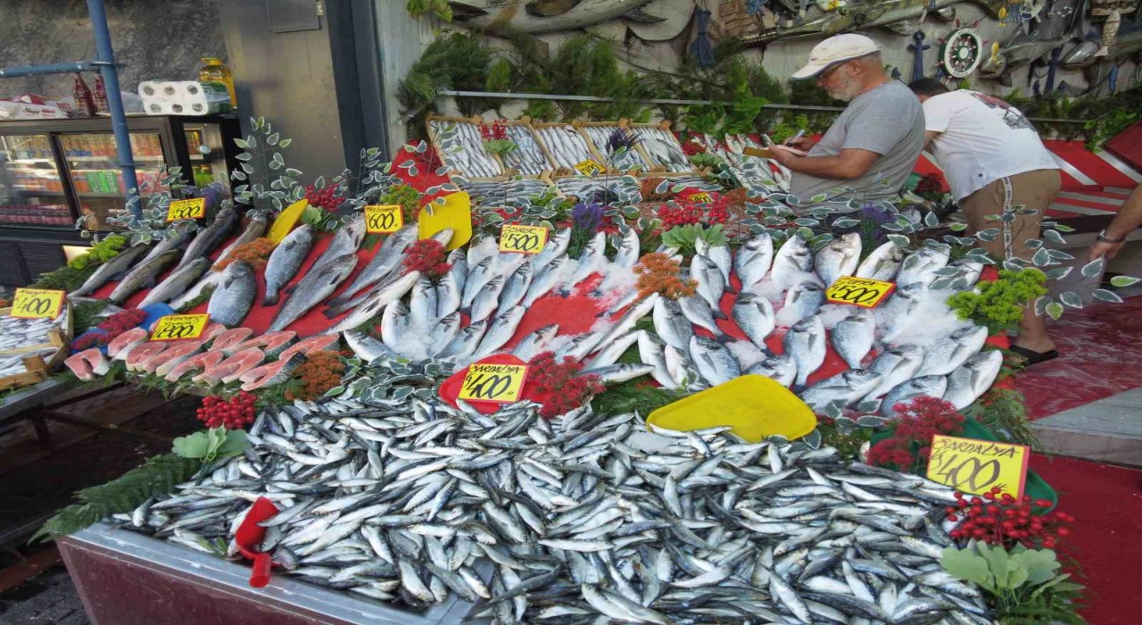 Av yasağının kalkmasıyla balık tezgahları şenlendi
