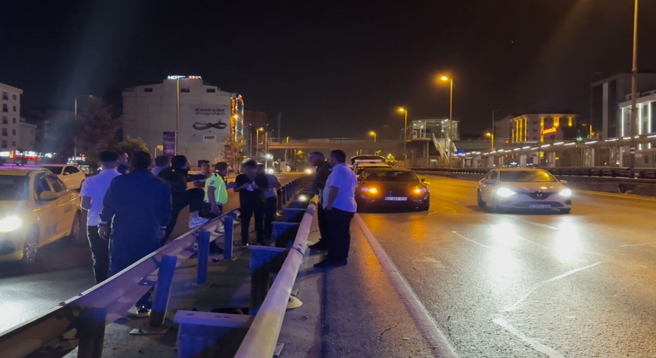 Avcılarda alkollü sürücü zincirleme kaya yol açtı: Vatandaşlar sürücünün üzerine yürüdü