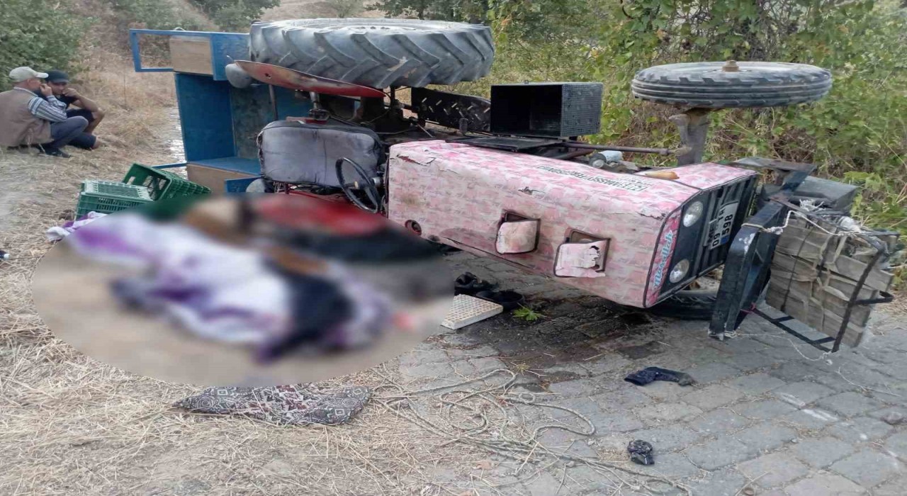 Aydında traktör devrildi: 1 ölü