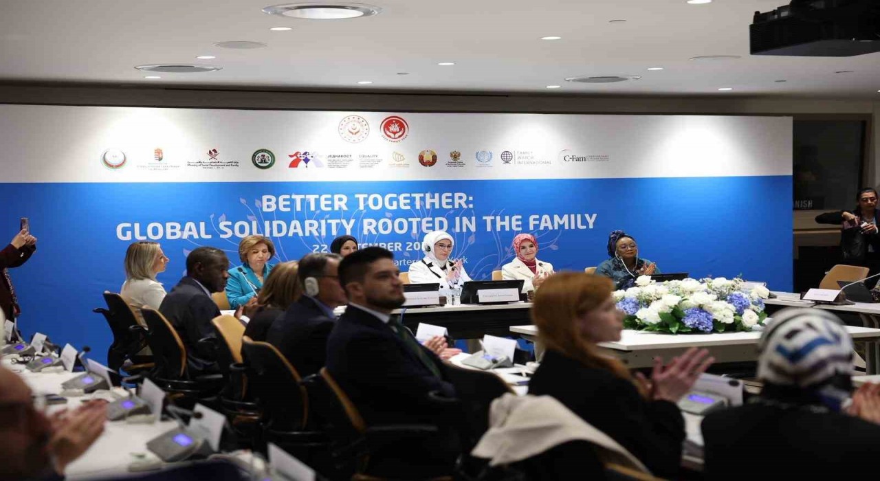 Bakan Göktaş, BMde Birlikte Daha İyiye: Aileden Başlayan Küresel Dayanışma etkinliğinde konuştu