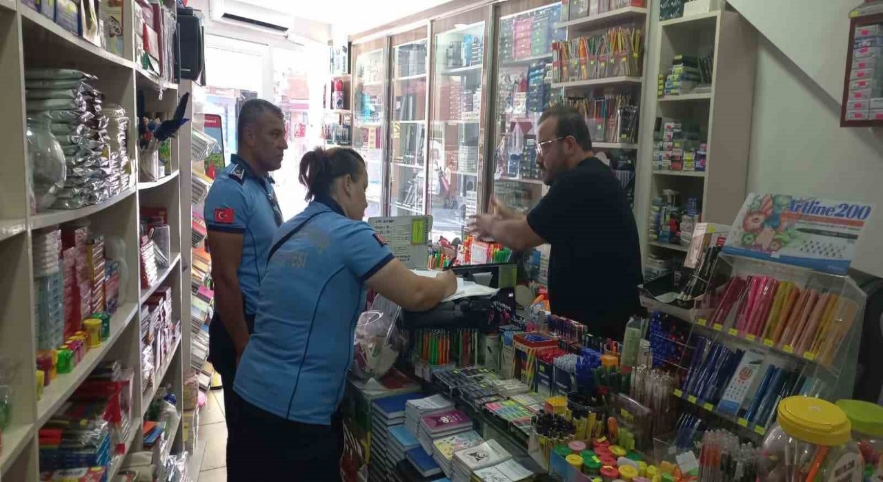 Balıkesirde kırtasiyelere denetim