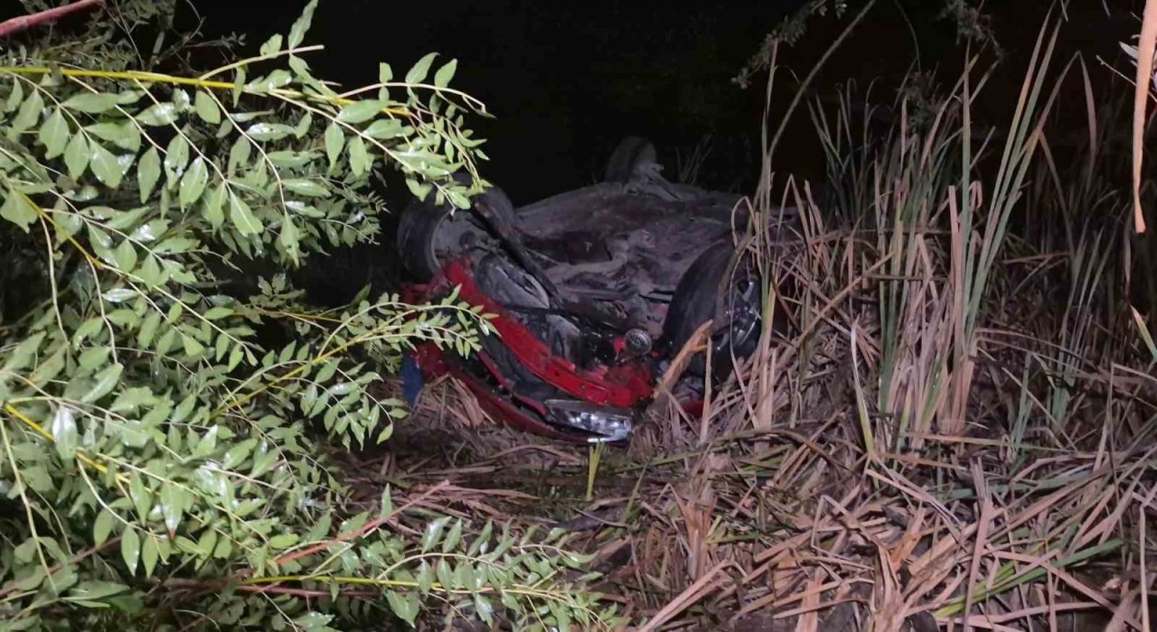 Bartında otomobil şarampole uçtu: 3 yaralı