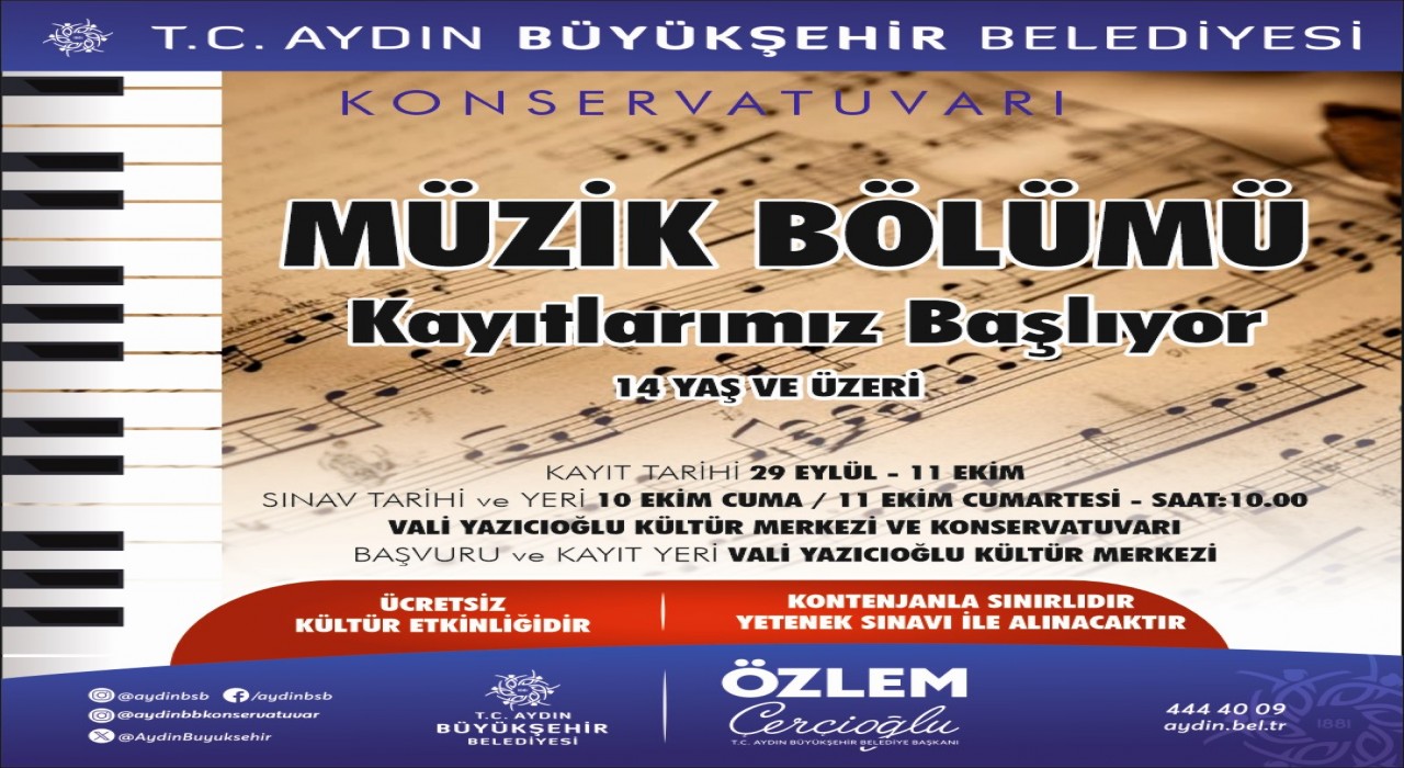 Başkan Çerçioğlundan müzikseverlere davet