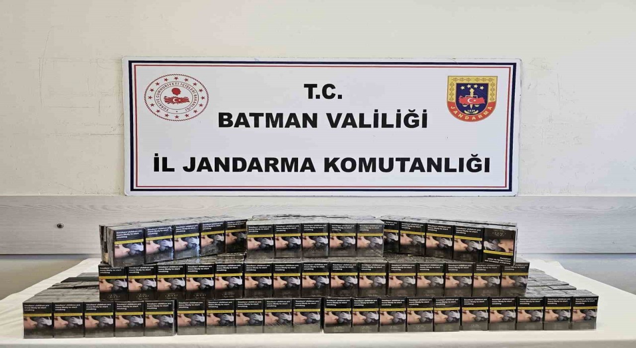 Batmanda 2 bin 399 paket kaçak sigara ele geçirildi