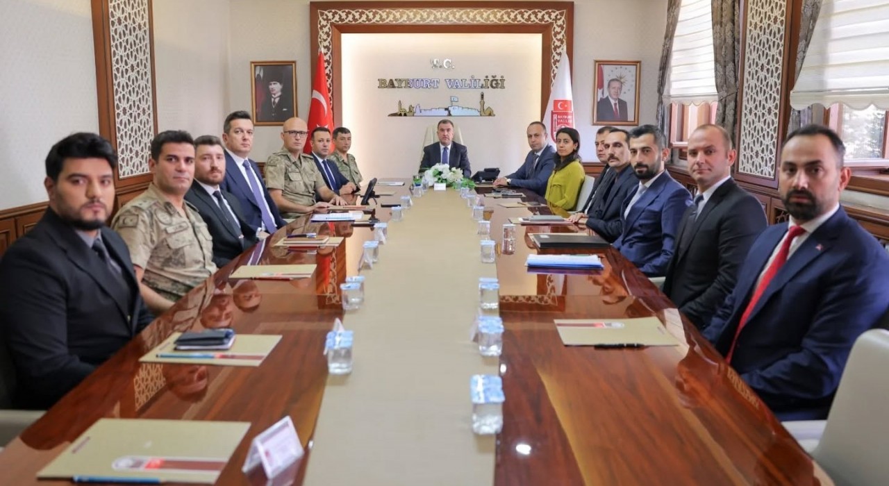 Bayburtta ‘Genişletilmiş İl Güvenlik ve Asayiş Koordinasyon toplantısı yapıldı