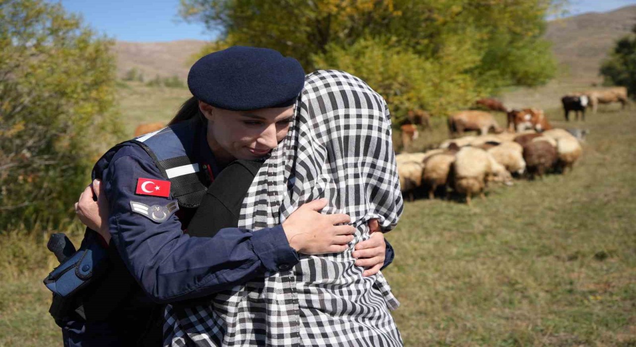 Bayburtta kaybolan 13 koyun jandarma ekiplerince dağda bulundu