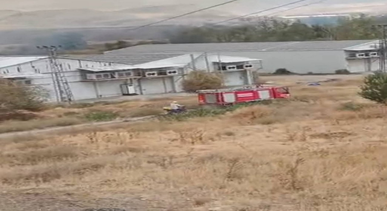 Beypazarında otluk alanda yangın