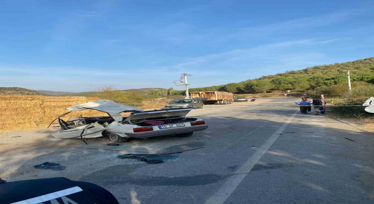 Bigadiçte trafik kazası; 1 ölü