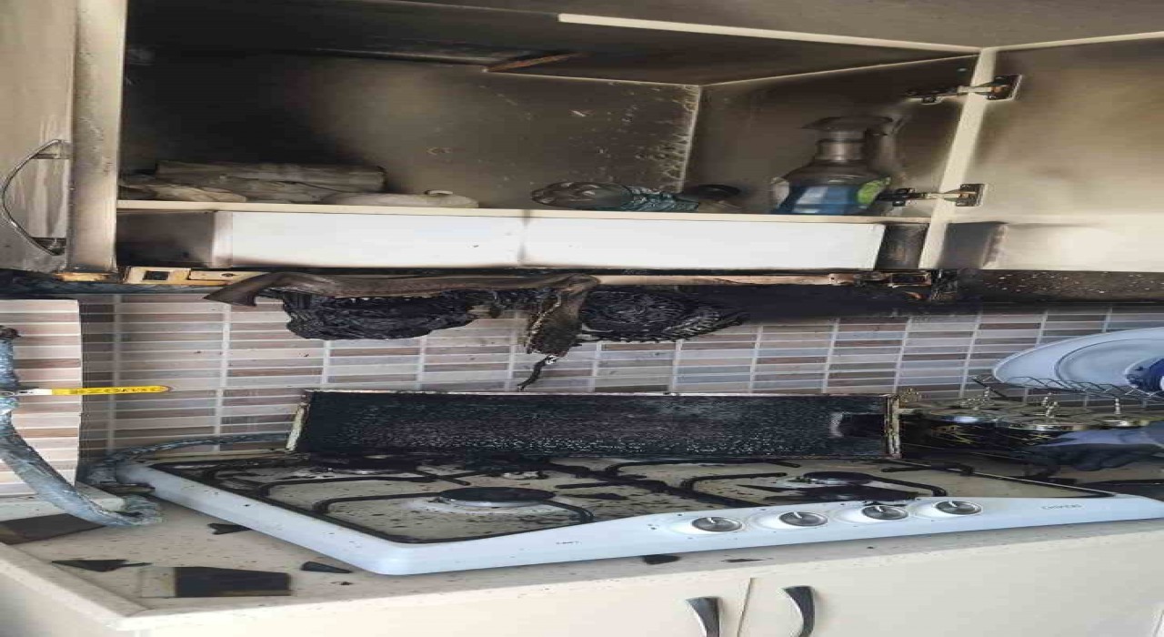 Bilecikte aspiratör alev alırken, bir kişi yaralandı