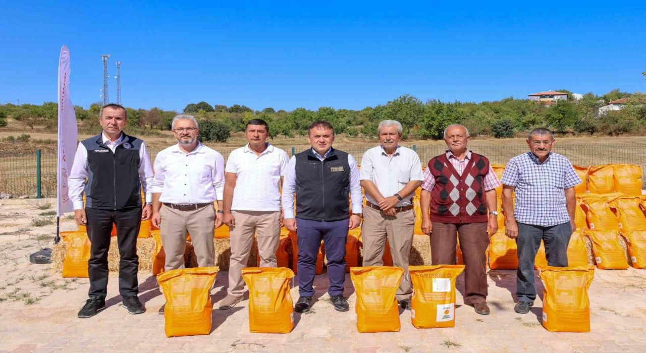 Bilecikte kanola tohumu dağıtımı yapıldı