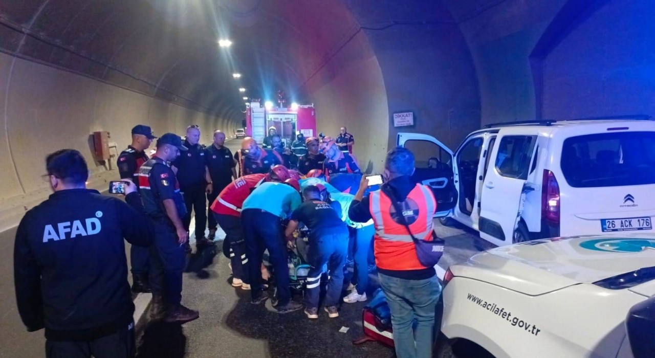 Bilecikte Osmangazi Tünelinde tatbikat