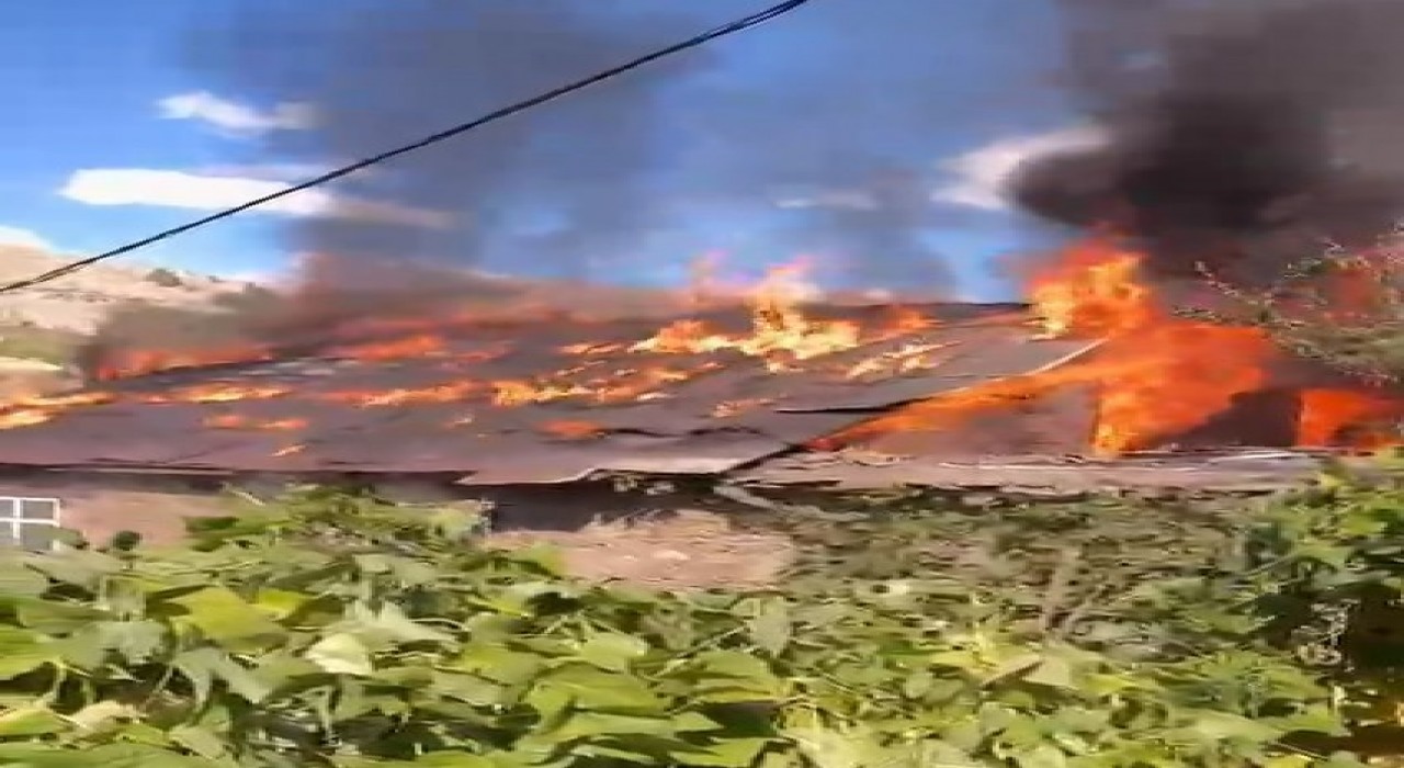 Bitliste 2 katlı evde korkutan yangın