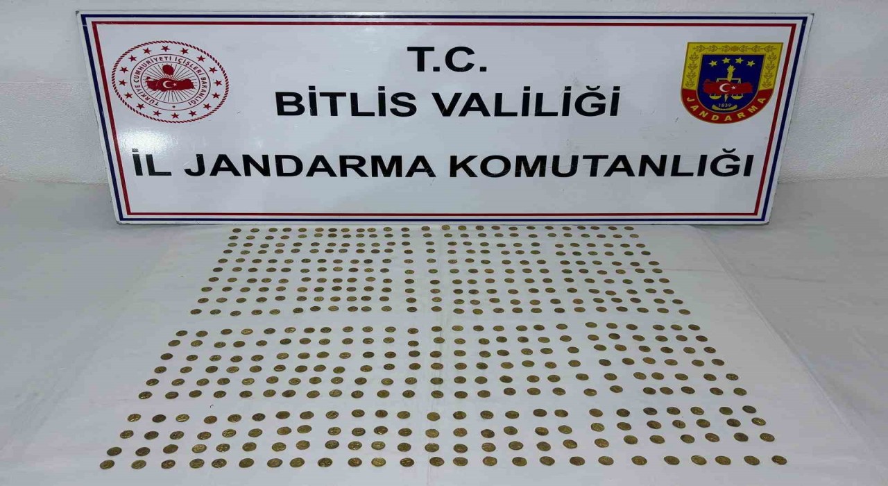 Bitliste Roma dönemine ait 500 adet sikke ele geçirildi