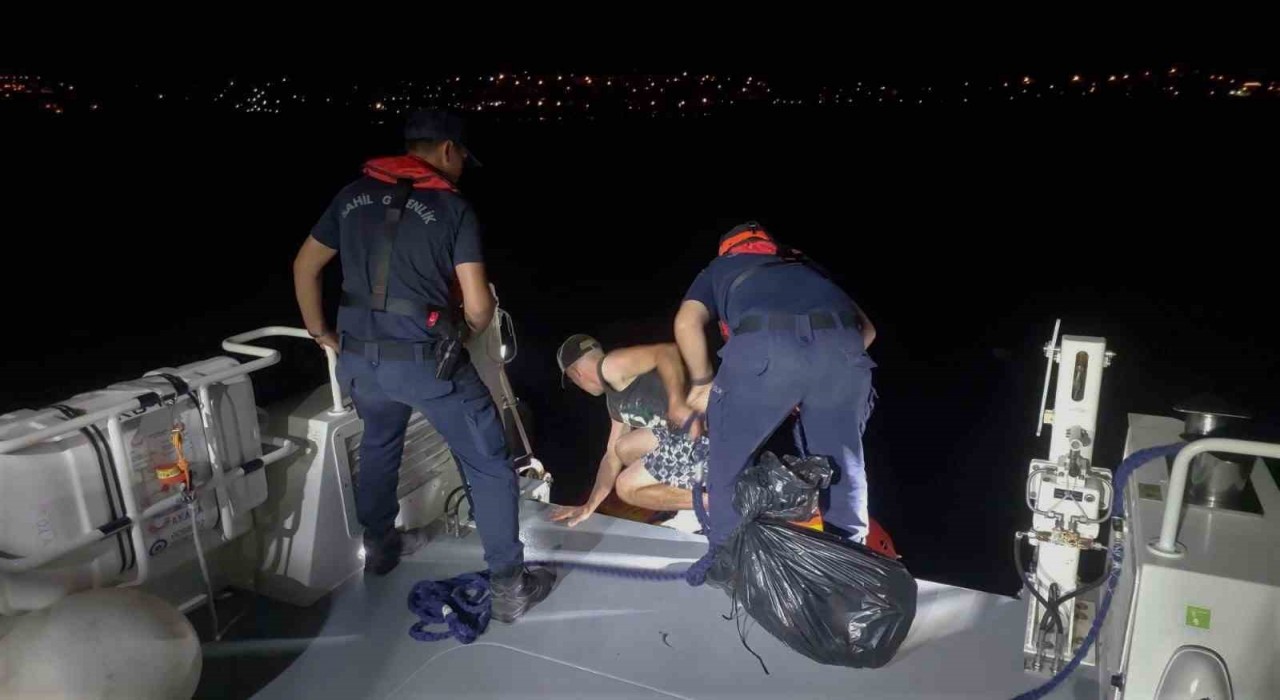 Bodrum açıklarında 1 düzensiz göçmen yakalandı