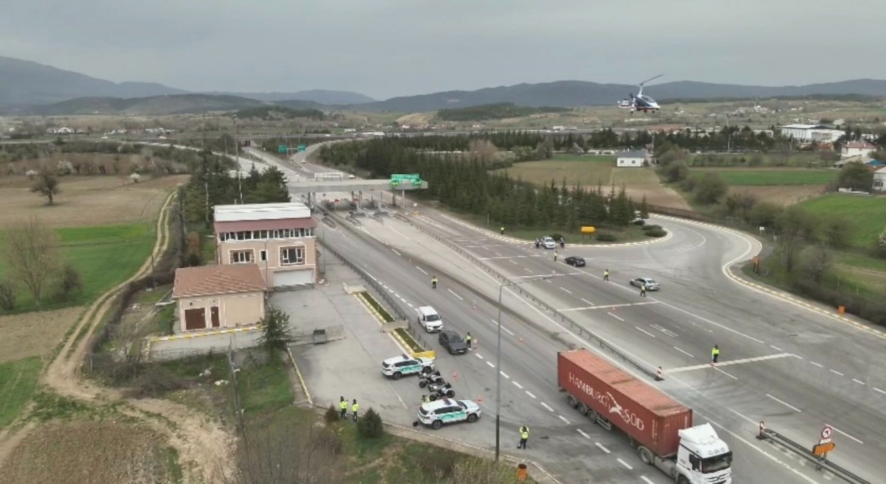 Bolu semalarında cayrokopterli takip: 120 bin lira ceza