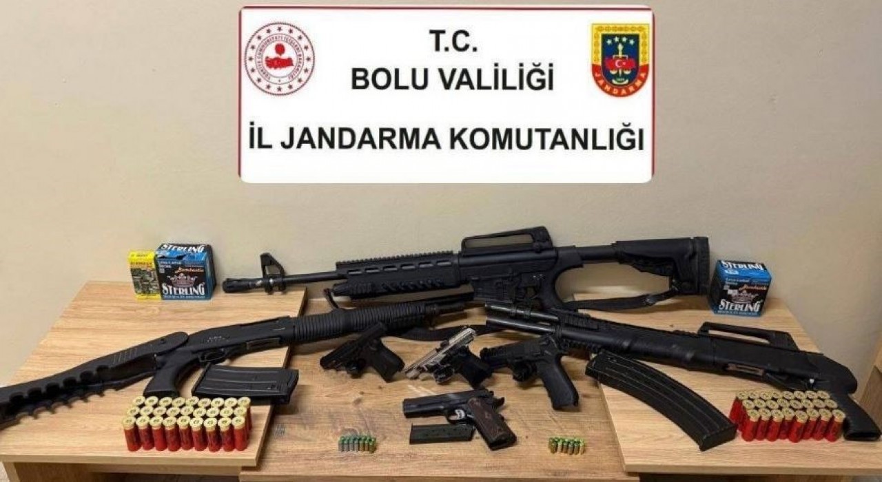Boluda düğün magandalarına geçit yok: 7 silah ele geçirildi