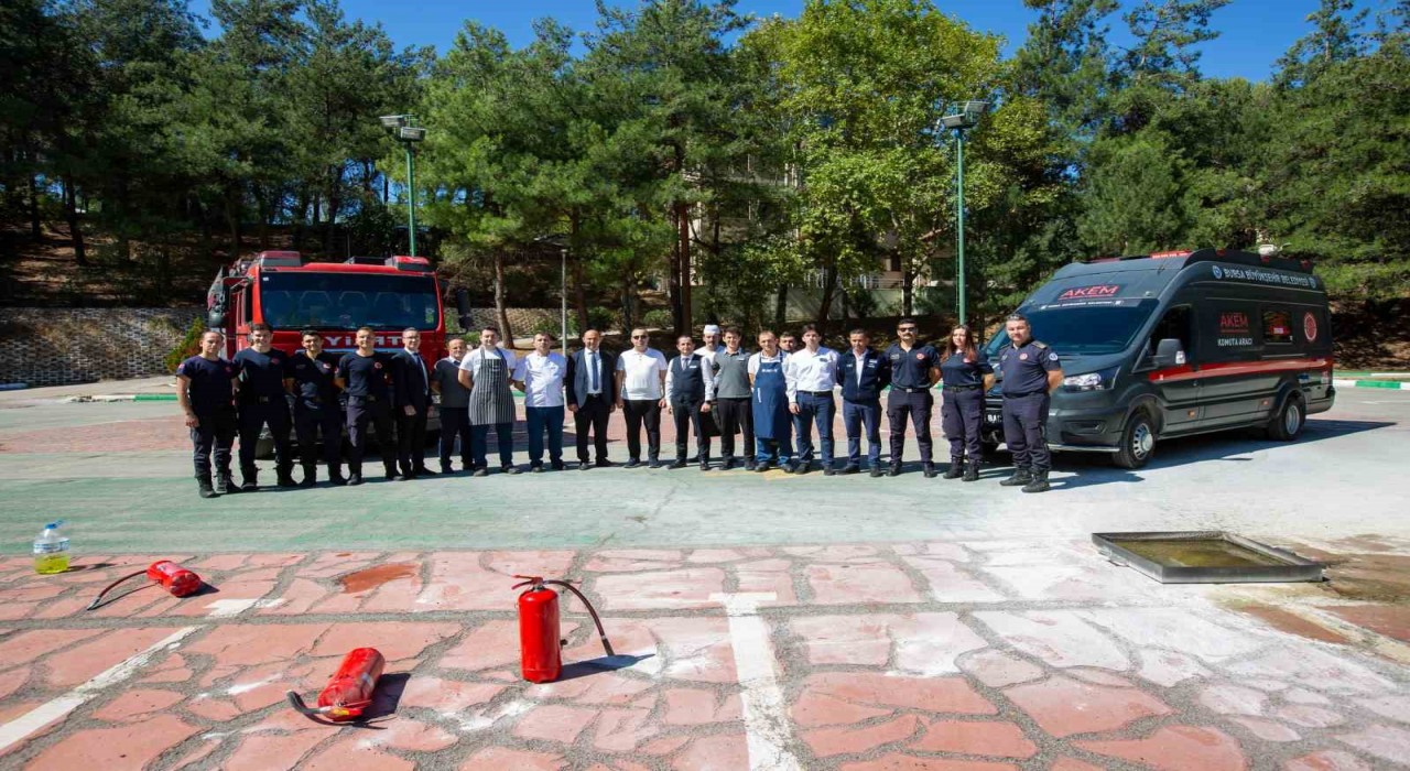 Burfaş tesislerinde yangın tatbikatı