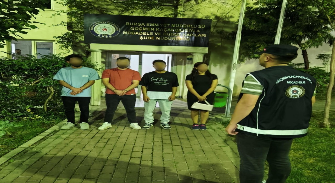 Bursada göçmen kaçakçılığı operasyonu: 4 kişi yakalandı