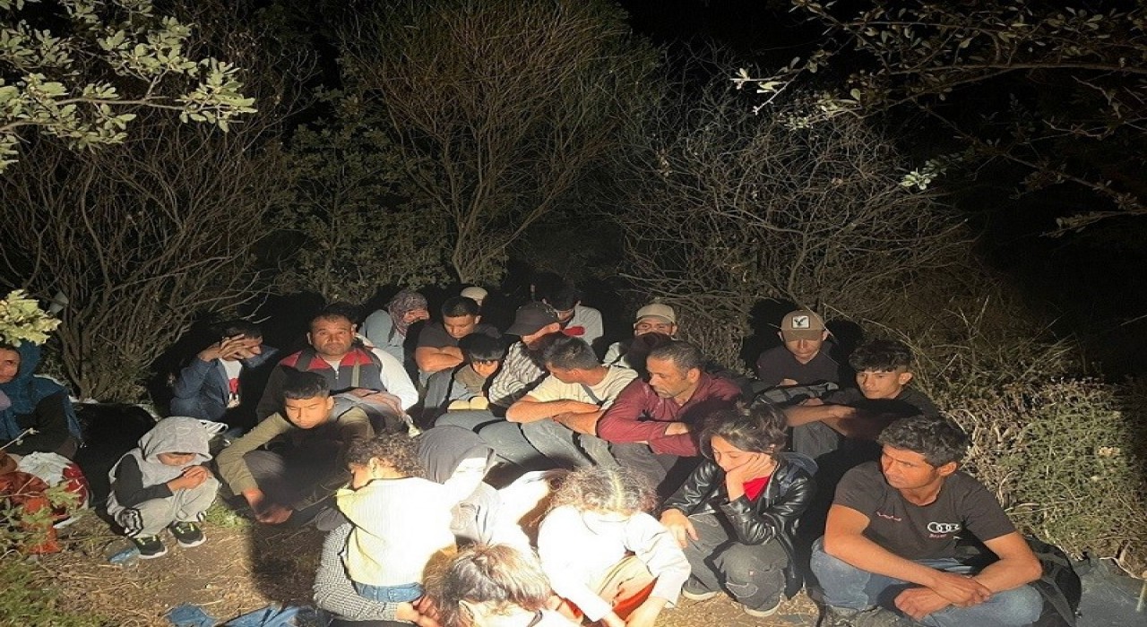 Çanakkalede 34 düzensiz göçmen yakalandı