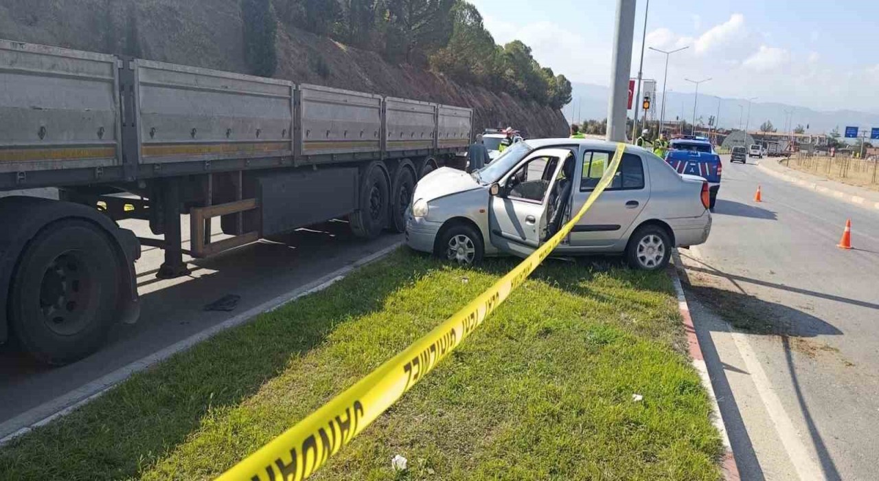 Çan‘da trafik kazası: 1 ölü 1 yaralı