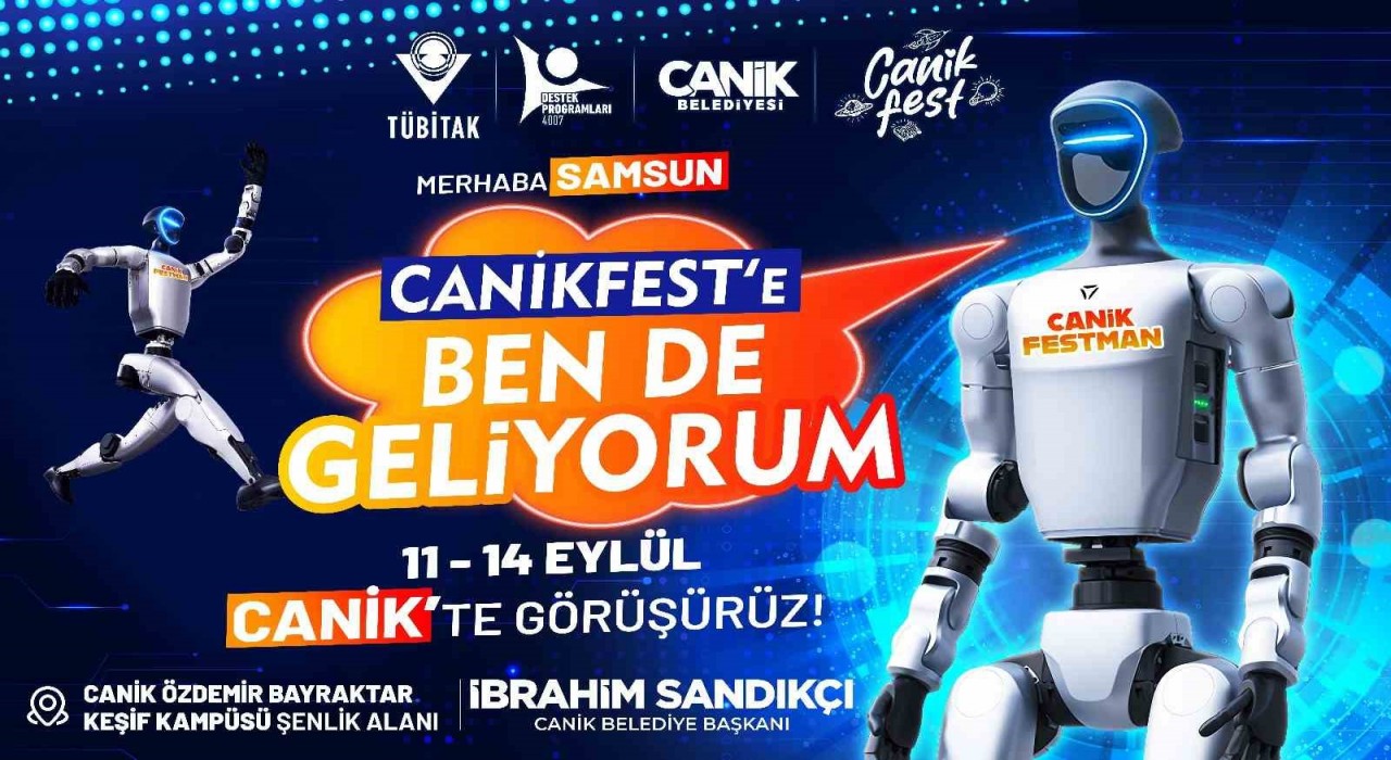 CANİKFEST Yapay Zeka Yolculuğunda insansı robot CANİKFESTMEN görücüye çıkacak