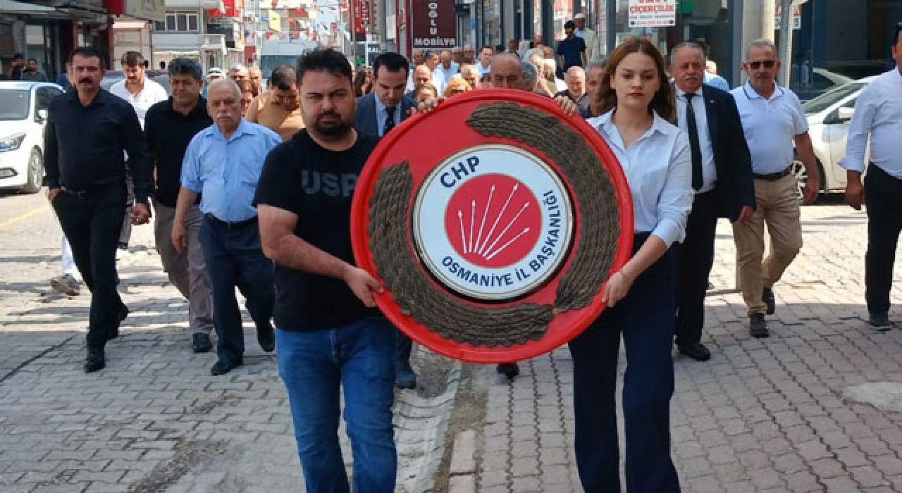 CHP’nin 102. Kuruluş Yıldönümü Osmaniye’de Törenle Kutlandı