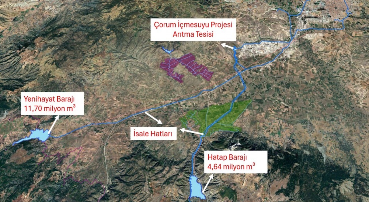 Çorumda içme suyu için önemli bir proje daha hayata geçiriliyor