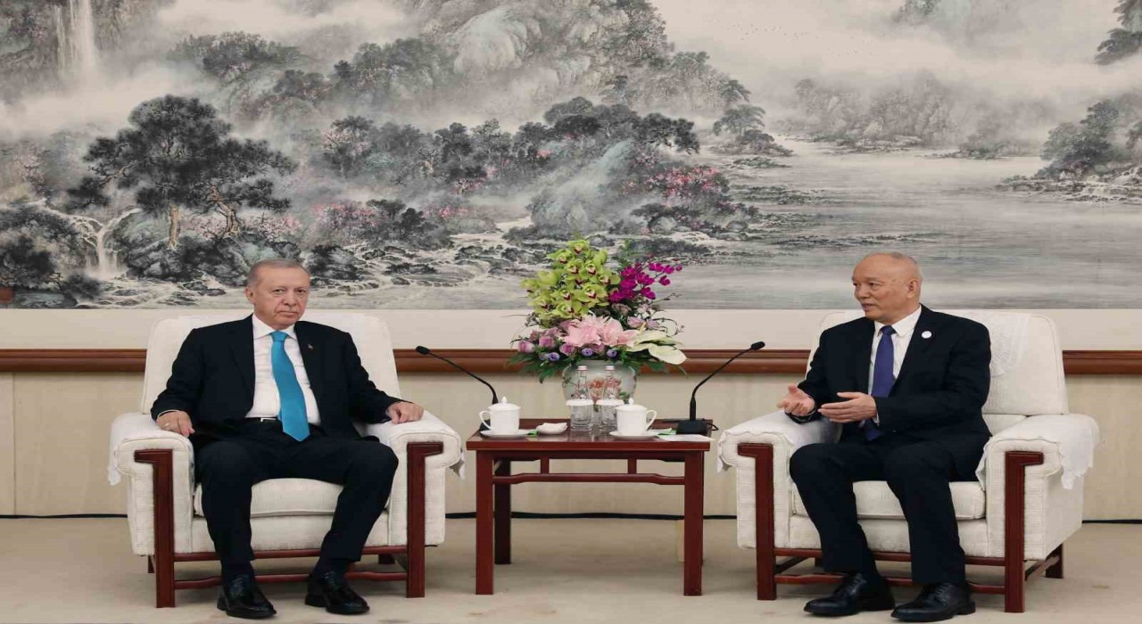 Cumhurbaşkanı Erdoğan,  Çin Komünist Partisi Siyasi Büro Sekreteri Say Çi ile görüştü