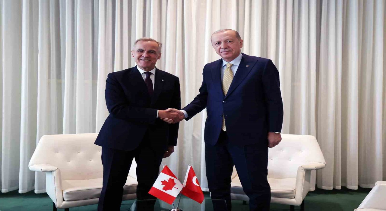 Cumhurbaşkanı Erdoğan,  Kanada Başbakanı Carneyi kabul etti