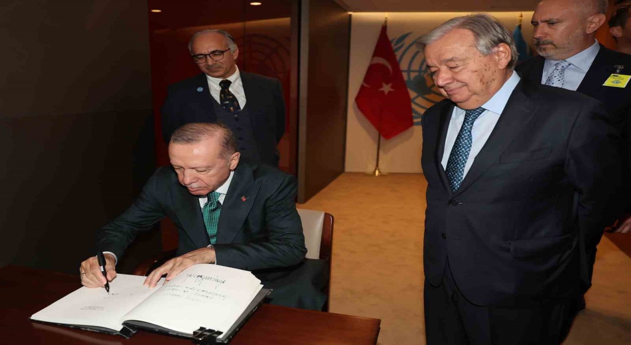 Cumhurbaşkanı Erdoğan, BM Genel Sekreteri Guterres ile görüştü