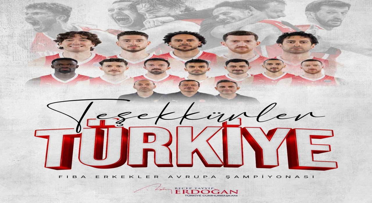 Cumhurbaşkanı Erdoğandan A Milli Erkek Basketbol Takımına tebrik