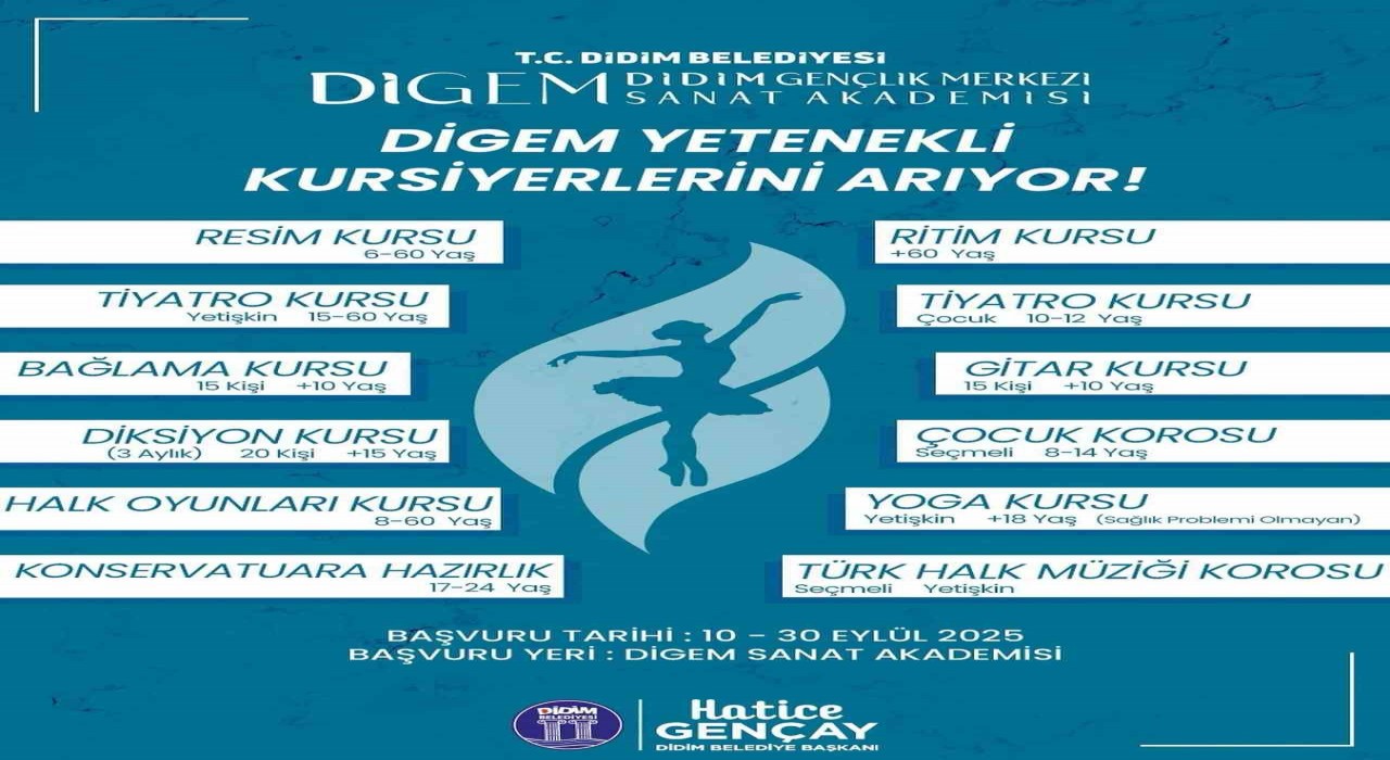 Didimde sanat akademisi yeni dönem kurs kayıtları başladı