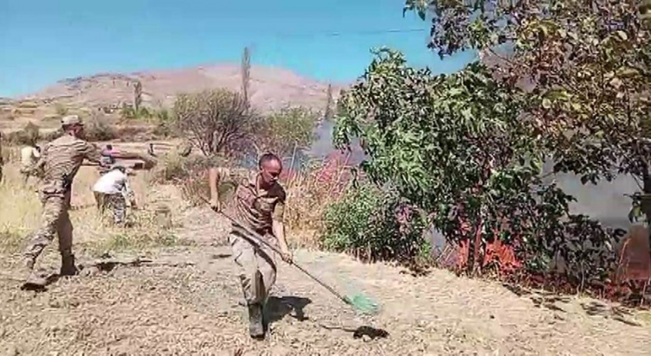 Diyarbakırda korkutan yangın