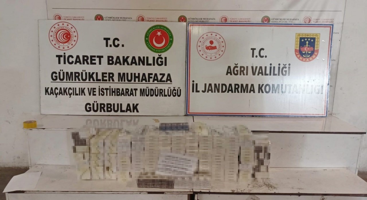 Doğubayazıtta tırda 4 bin 450 paket kaçak sigara ele geçirildi