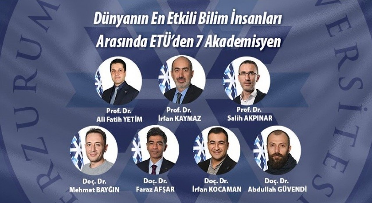 Dünyanın en etkili bilim insanları arasında ETÜden 7 akademisyen