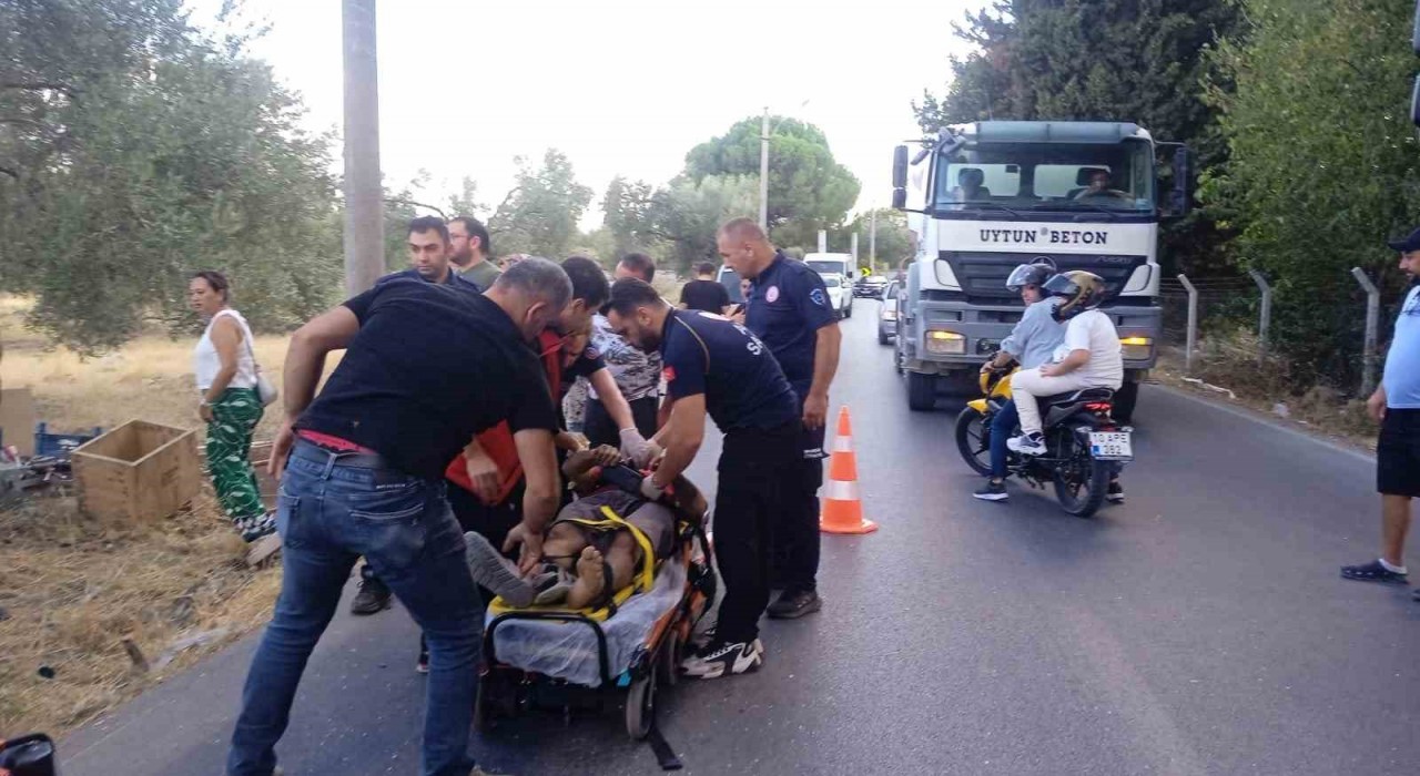 Edremitte trafik kazası: 1 yaralı