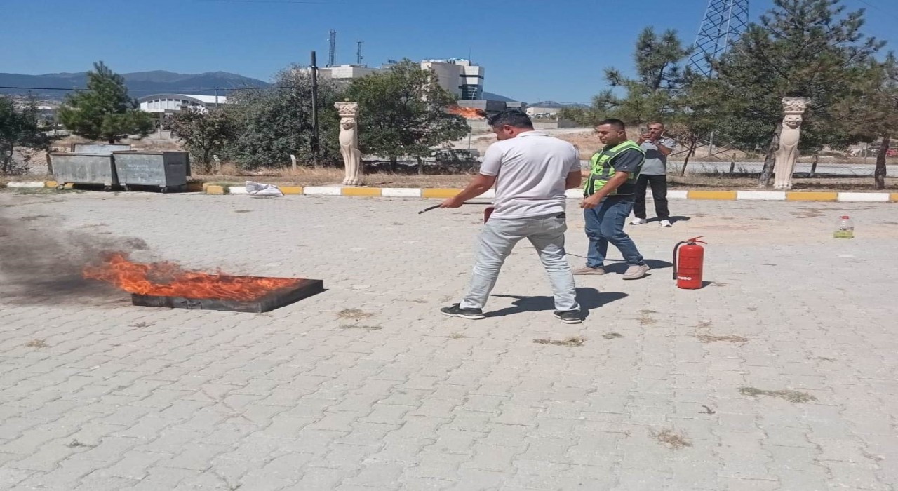 Emet MYOda yangın tatbikatı